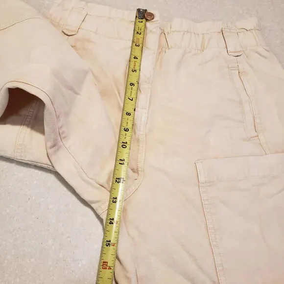 BDG Urban Outfitters Jean Joggers Womens Size S-P Cream Retro 90s Cargo Pocket - Picture 11 of 12